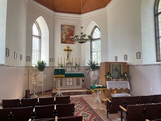 Interior of church,in Latvia, Salnava, Roma Catolic