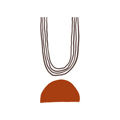 abstract boho for print and design element