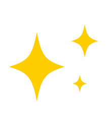 シンプルなキラキラした光のグラフィック素材