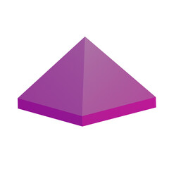 Pyramid Geometry 3D Illustrations