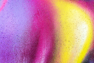 Colorful graffiti painted on a wall. Abstract urban background. Spray painting art.