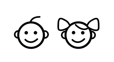 kids icon vector illustration 