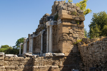 ruins of ancient stone buildings