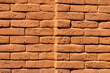 red brick wall as background