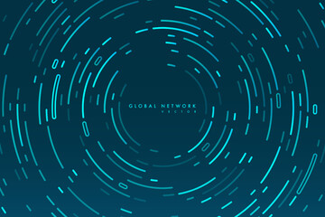 Abstract data transmission visualization