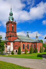 Naklejka na ściany i meble Church of Sacred Heart of Jesus, Suloszowa, Lesser Poland Voivodeship, Poland