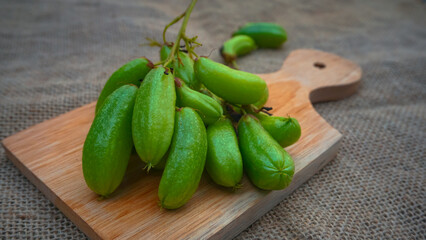 Belimbing wuluh, Vegetable starfruit or sour starfruit (Averrhoa bilimbi L.) are used as cooking spices