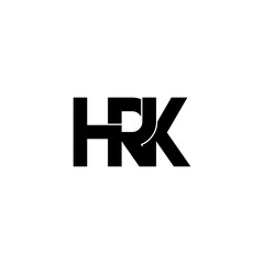 hrk letter original monogram logo design
