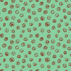 Vector Seamless Hand Drawn Scribble Pattern. Minimal Artistic Sketch Endless Print.