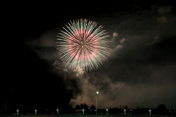 fireworks over the river