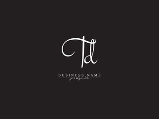 Alphabet TD Logo Letter, Creative Td dt Logo Icon For Business