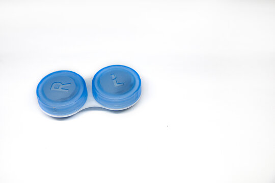 softlens case on white background