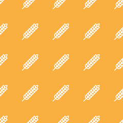 Seamless pattern of wheat ears