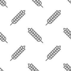 Seamless pattern of wheat ears