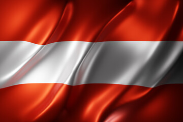 Austria 3d flag - obrazy, fototapety, plakaty