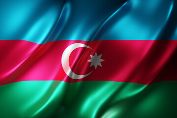 Azerbaijan 3d flag