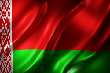 Belarus 3d flag - obrazy, fototapety, plakaty