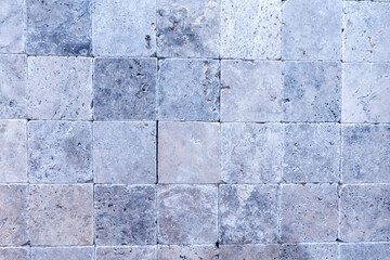 Stone wall flooring ceramic tile, faience patterns, texture, background.
