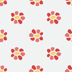 Fototapeta na wymiar Seamless pattern of flowers