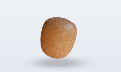 Fototapeta na wymiar 3d Fruits Kiwi rendering front view
