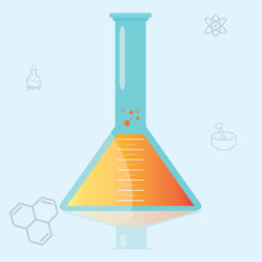 glassware with liquid