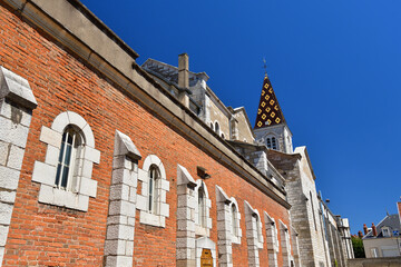 Burgundy, France. The town of Nuits Saint-Georges. August 9, 2022.