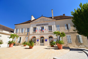 Fototapeta premium Burgundy, France. The town of Nuits Saint-Georges. August 9, 2022.