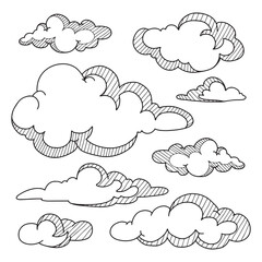 set of clouds