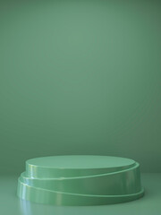 Abstract pedestal for Product display, Luxury product stand ,Empty podium, concept scene stage showcase,3D rendering.