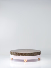 Abstract pedestal for Product display, Luxury product stand ,Empty podium, concept scene stage showcase,3D rendering.