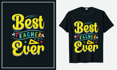 Teacher T-shirt Design vector