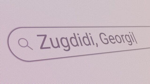 Search Bar Zugdidi Georgia 
Close Up Single Line Typing Text Box Layout Web Database Browser Engine Concept