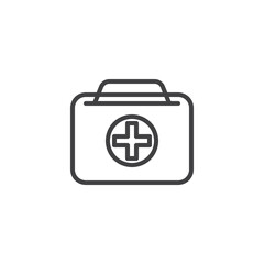 First aid kit line icon