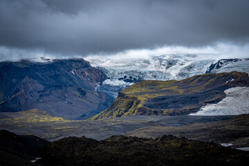 snow covered mountains, Laugavegur Trail, Iceland