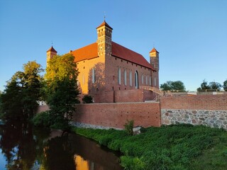 Fototapeta na wymiar Teutonic Castle In Lidzbark Warminski Poland 2022