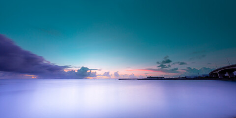 夕焼け後の不思議な空