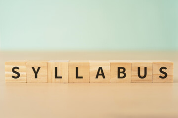 シラバスのイメージ｜SYLLABUSと書かれたブロック
