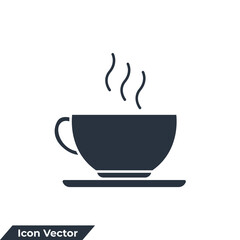 coffee cup icon logo vector illustration. coffee cup symbol template for graphic and web design collection