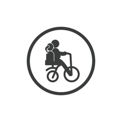Obraz premium toddler bike icon vector design templates