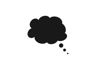 Speech bubble icon. One of set web icons.