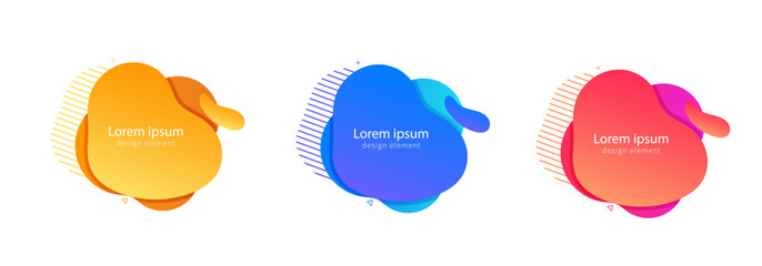 set of colorful flops