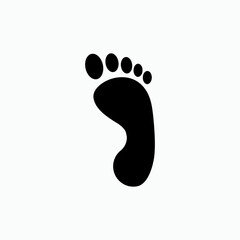 Footprint Icon. UI Symbol - Vector.    