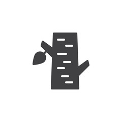 Birch tree vector icon