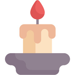 Obraz premium candle flat icon