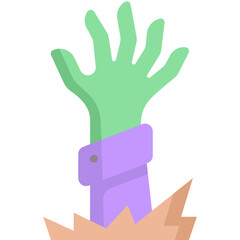 zombie flat icon