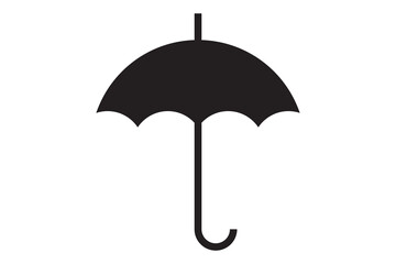 Umbrella rain protection vector icon. Parasol for rainy day protect.