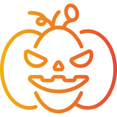 Obraz premium pumpkin gradient icon