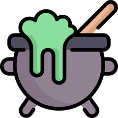 cauldron line color icon