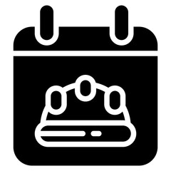 calendar glyph icon