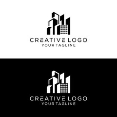 creative building logo design vector